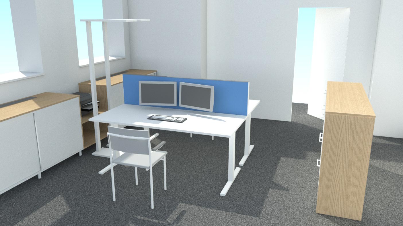 Mittels 3D-Visualisierung können ganz einfach verschiedene Materialkombinationen und Lichtszenen ausprobiert werden.