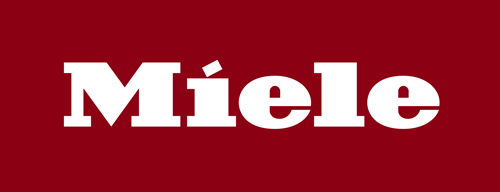 Das offizielle Miele Firmenlogo auf rotem Grund