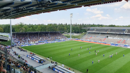 Gegengerade im Wildparkstadion wird abgerissen