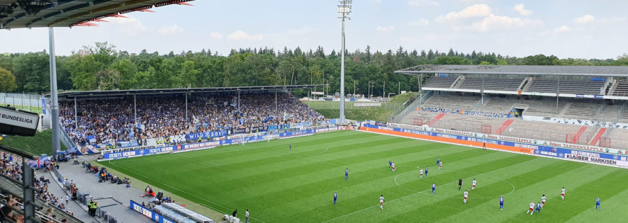 Gegengerade im Wildparkstadion wird abgerissen