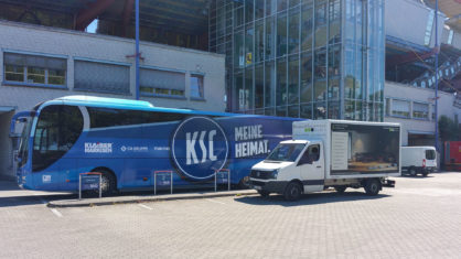 HMI im Wildparkstadion: Abriss der VIP-Loge