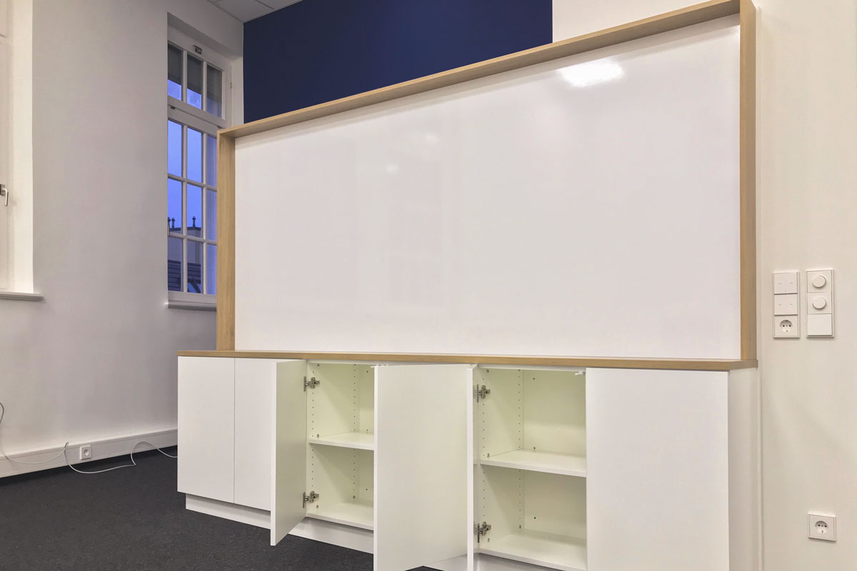 Chefbüro-Wand