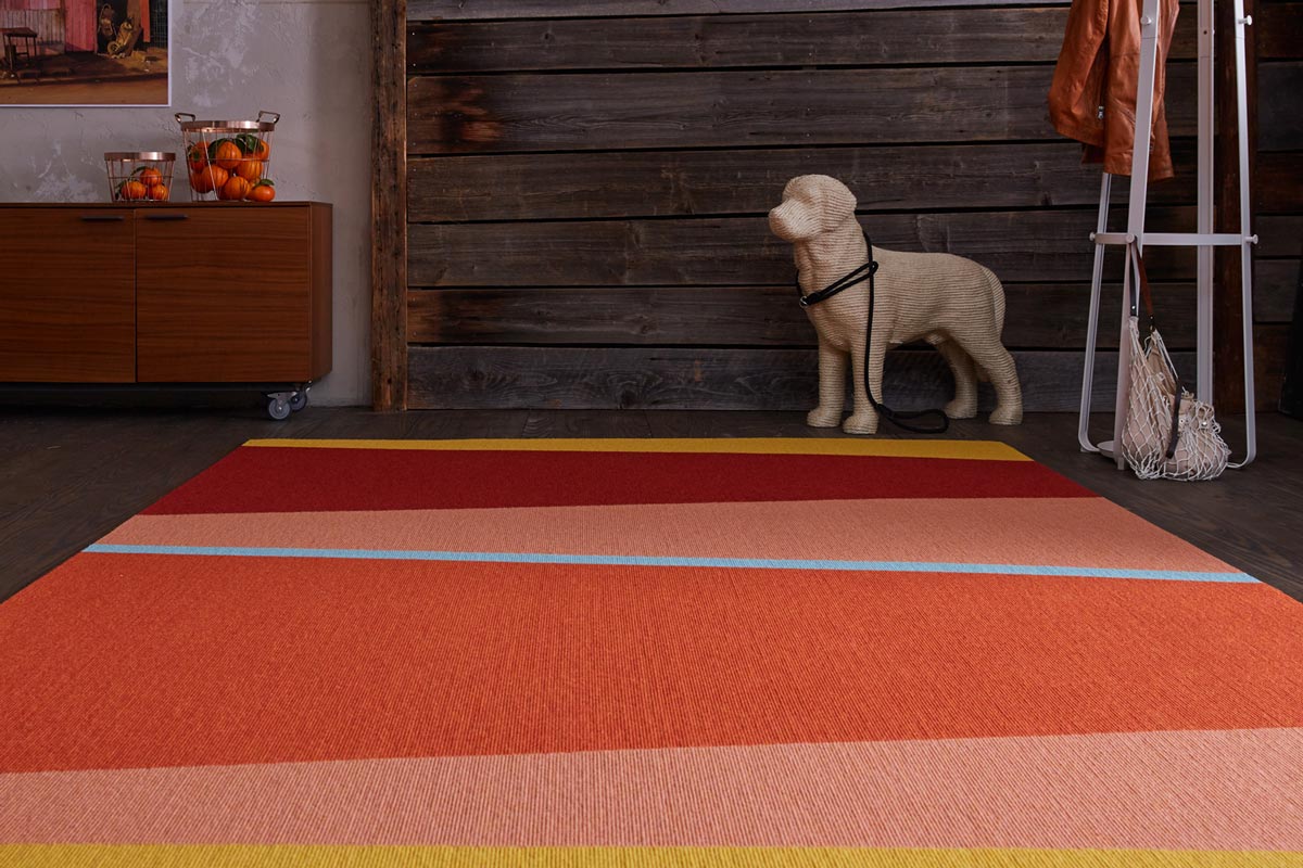 INTERART Teppich in Rot-, Gelb- und Blautönen