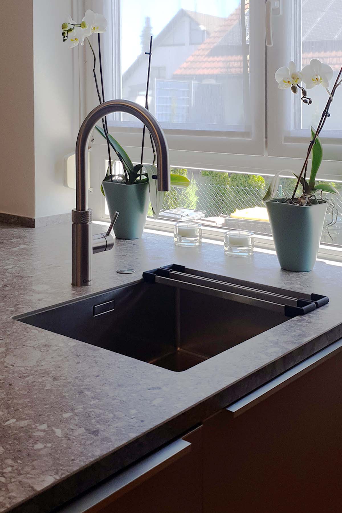 Spülbecken BLANCO Quooker Kochend-Wasserhahn