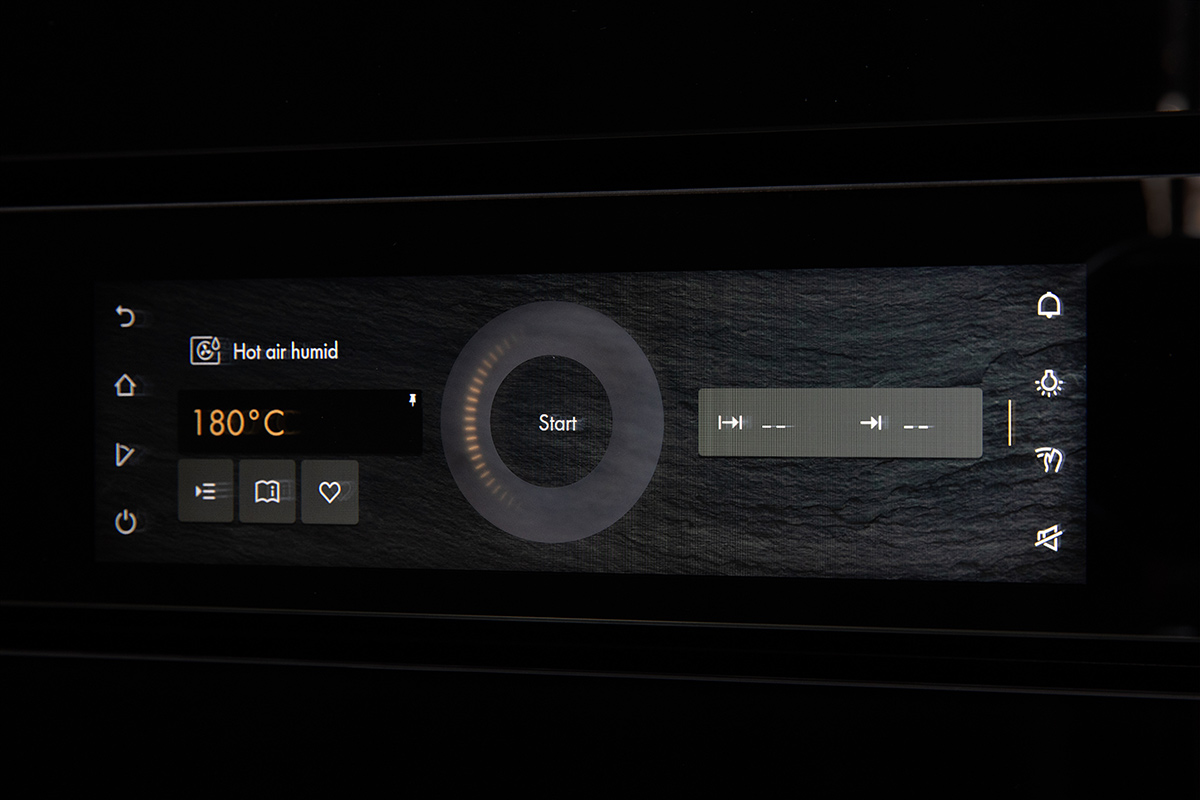Display-App-Dampfgarer Einfach bei Touchdisplay oder App bedienbar
