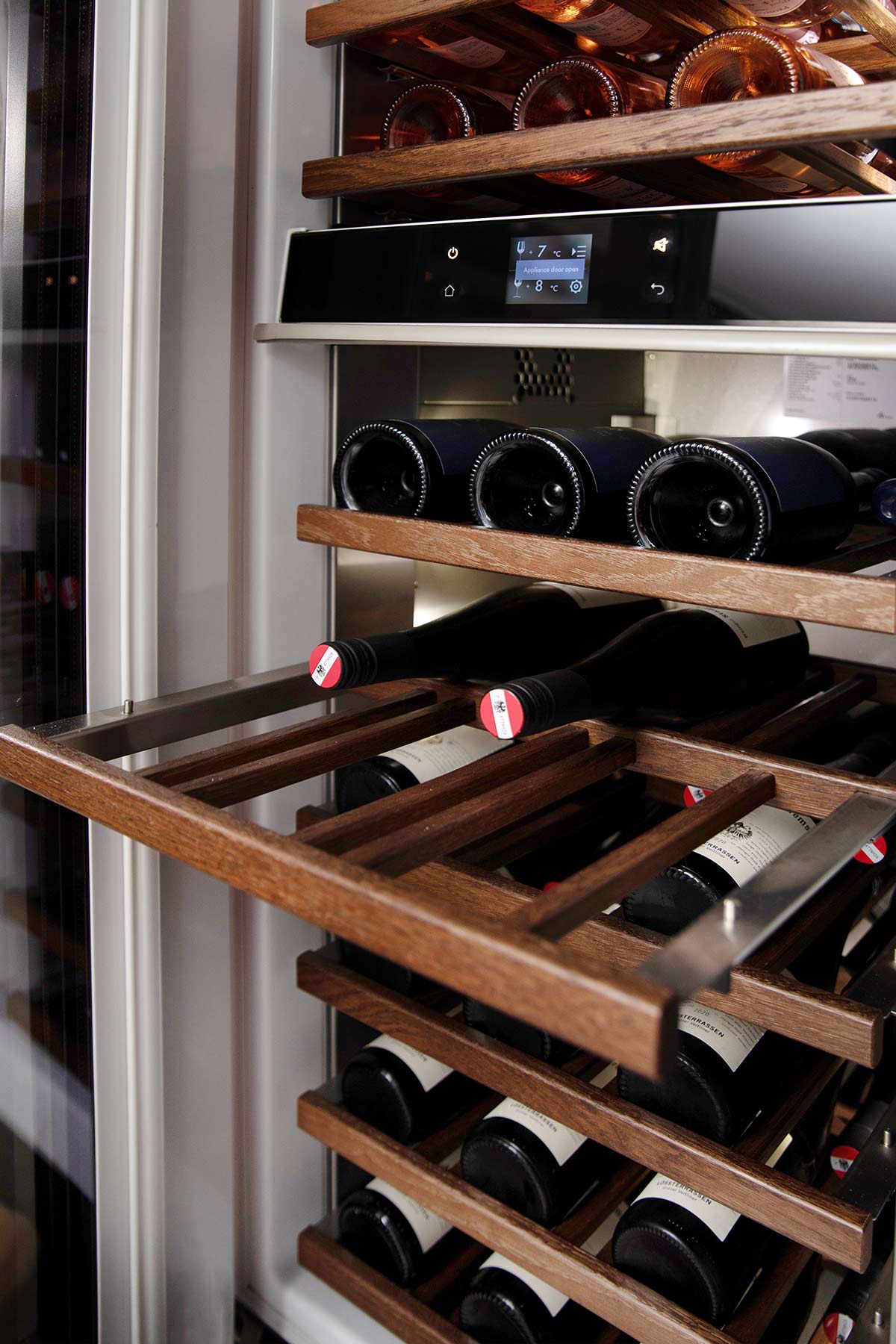 Weinkuehler-Auszuege Abnehmbares Steuerelement