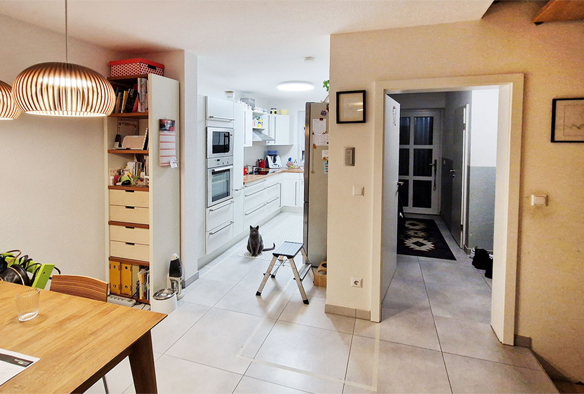 Wanddurchbruch vorher