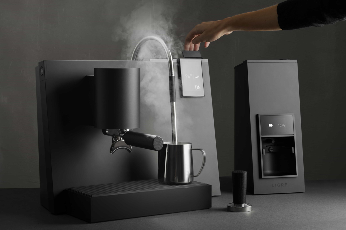 Dampflanze-LIGRE-Espresso-Maschine Milchschaum erzeugen mit der LIGRE youn