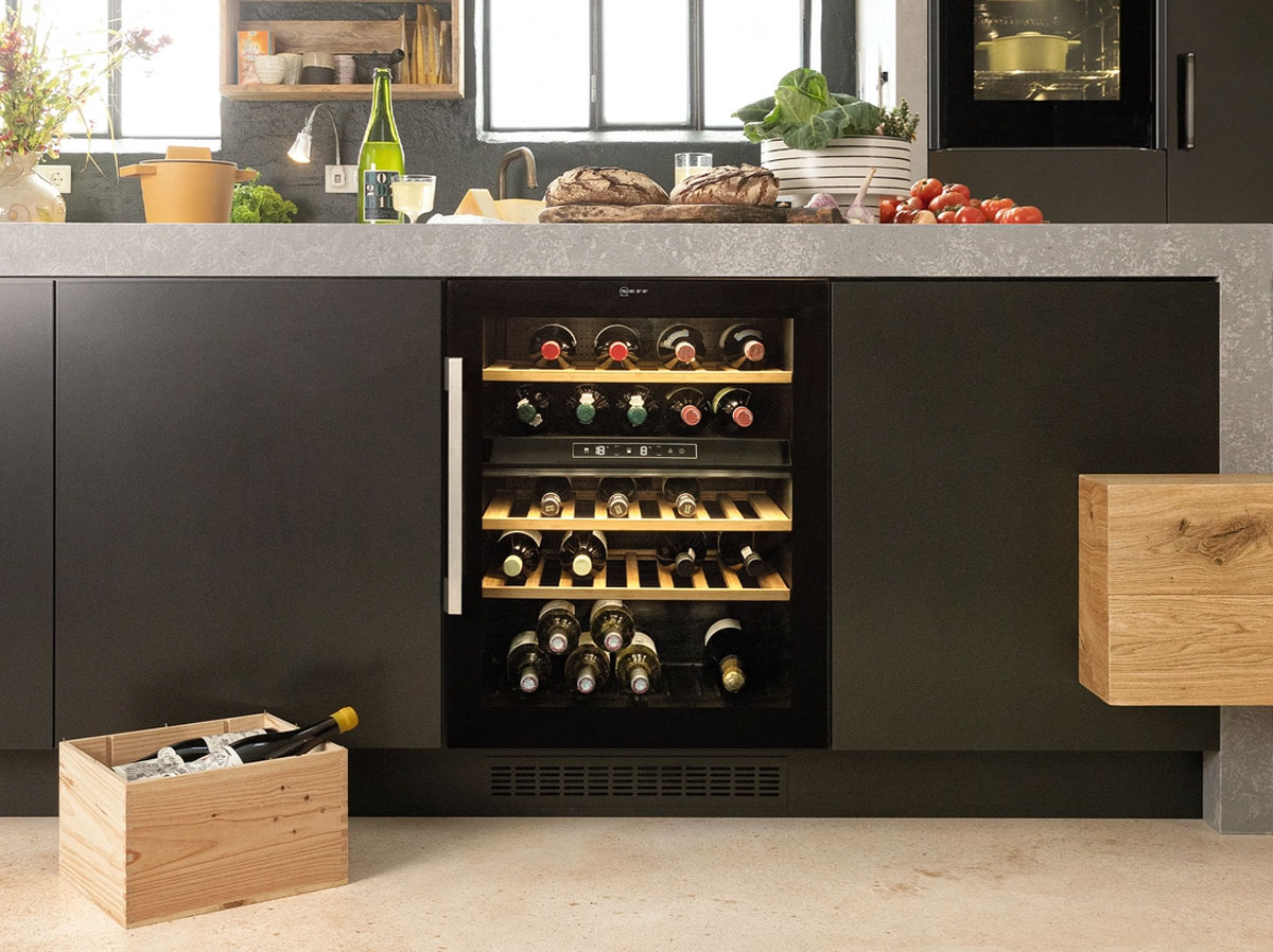 Weinklimaschrank mit zwei Temperaturzonen