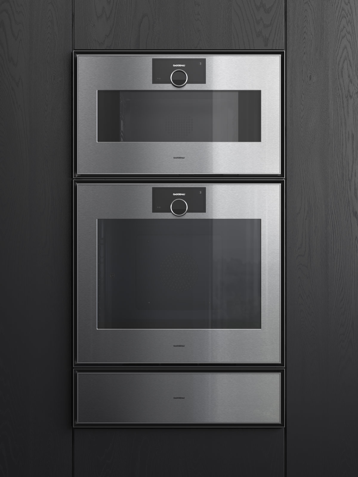 Gaggenau Dampfbackofen, Backofen und Vakuumierschublade der Serie Expressive