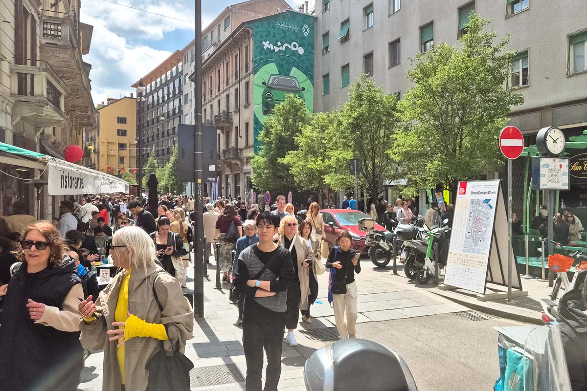 Reges Treiben im Brera Design District